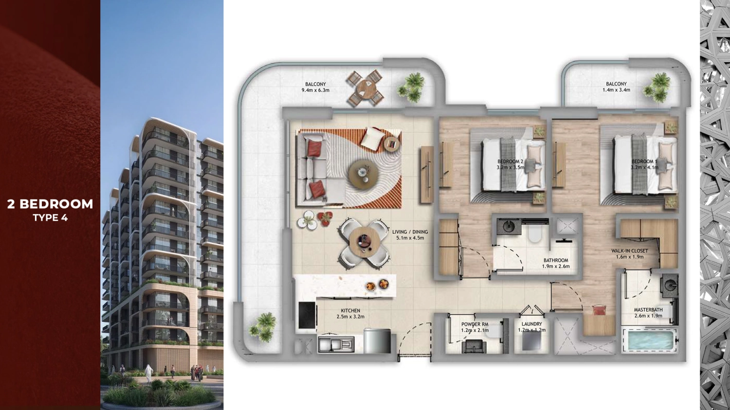 2 BR - Type B